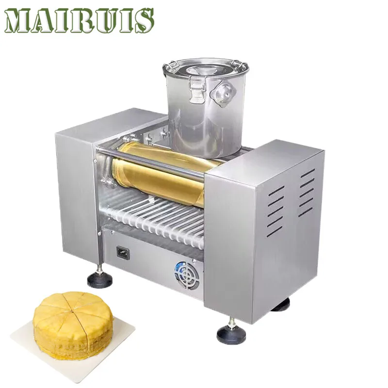 Automatic Multi-Layer Birthday Cake Making Machine Thousand Layer Cake Making Machine Spring Roll Skin Forming Equipment