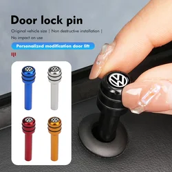 Araba kapı kilidi Pin topuzu çekme güvenlik sigorta aksesuarları için Volkswagen VW Scirocco Jetta Beetle Golf 4 5 6 Passat Polo B5