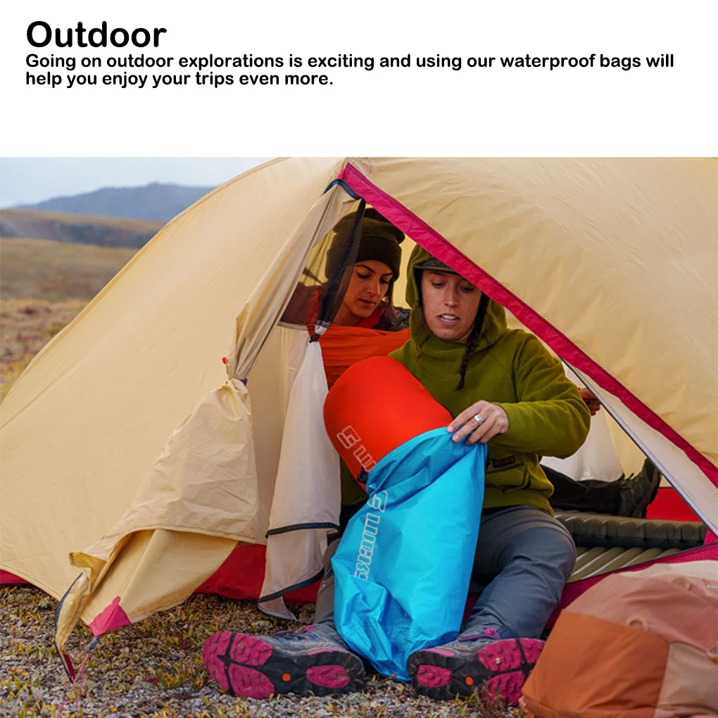 في الهواء الطلق مقاوم للماء حقيبة جافة خفيفة فصل المياه الجافة والعتاد كيس التخزين للسباحة القوارب التجديف التجديف 25/35/75L #5