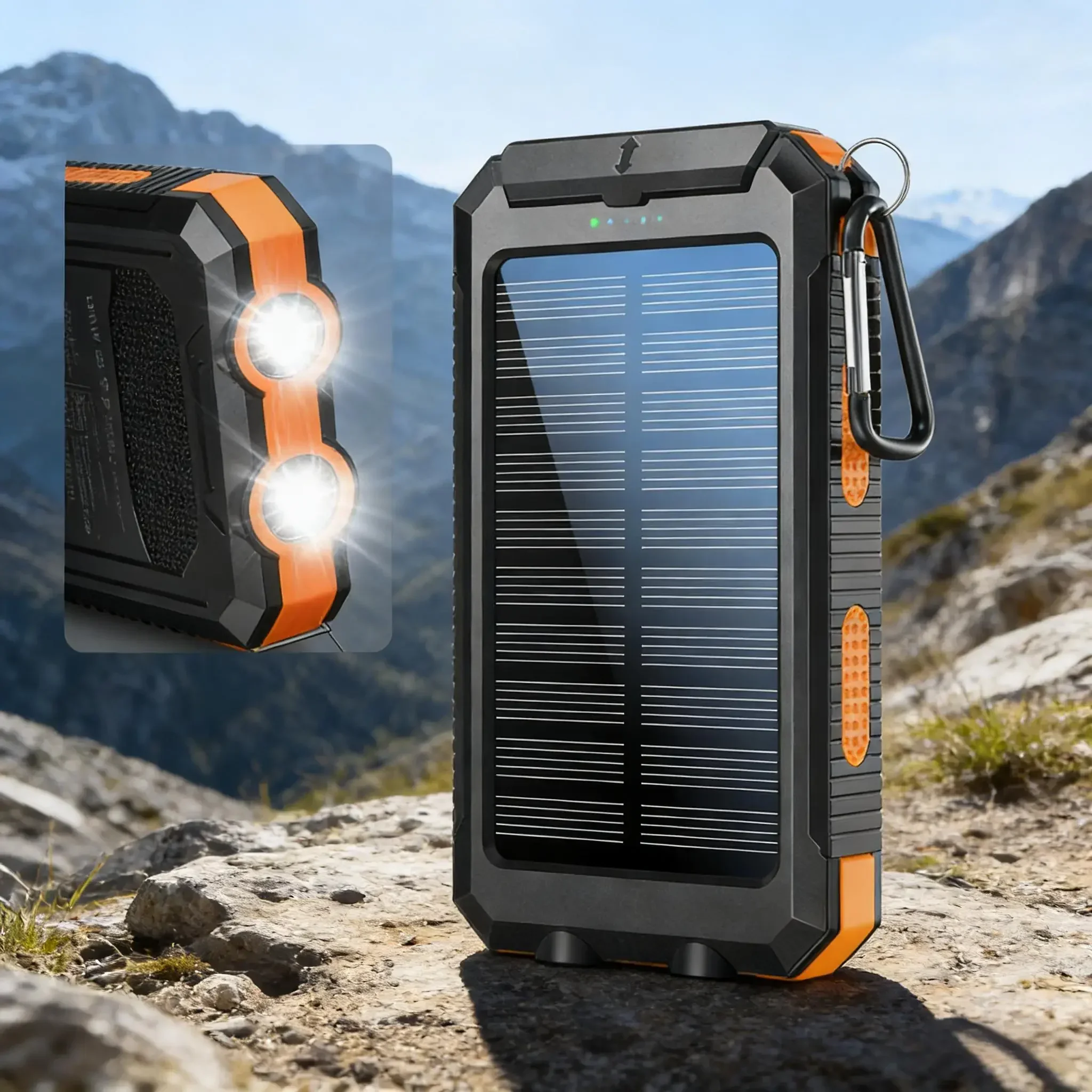 

Компас на солнечной батарее емкостью 10000 мАч + светодиодный светильник, необходимый для экстренной помощи в кемпинге, рыбалки