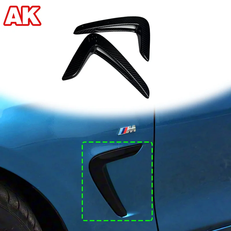 

Для BMW 4 серии F32 F33 F36 2014-2020 гг., декоративная крышка переднего крыла из настоящего углеродного волокна, аксессуары для модификации салона автомобиля