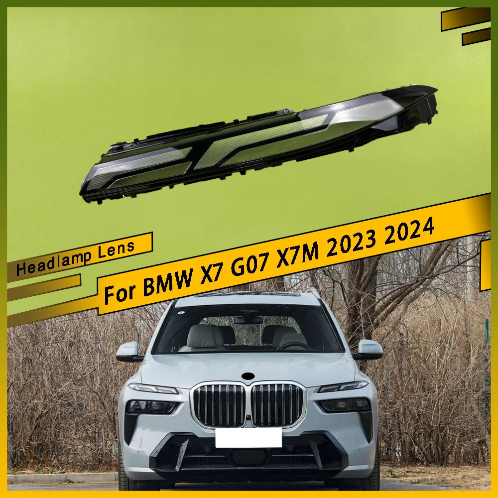 

Car Headlight Lens Shell Headlamp Cover Plexiglass Lamp Shade Transparent Lampshade Housing For BMW X7 G07 X7M 2023 2024
