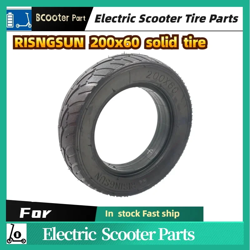 

Minimotors Scooter Part 200x60 Solid Tire for Dualtron Raptor Raptor 2 Electric Scooters RISINGSUN 200*60 Solid Tyre Accessories