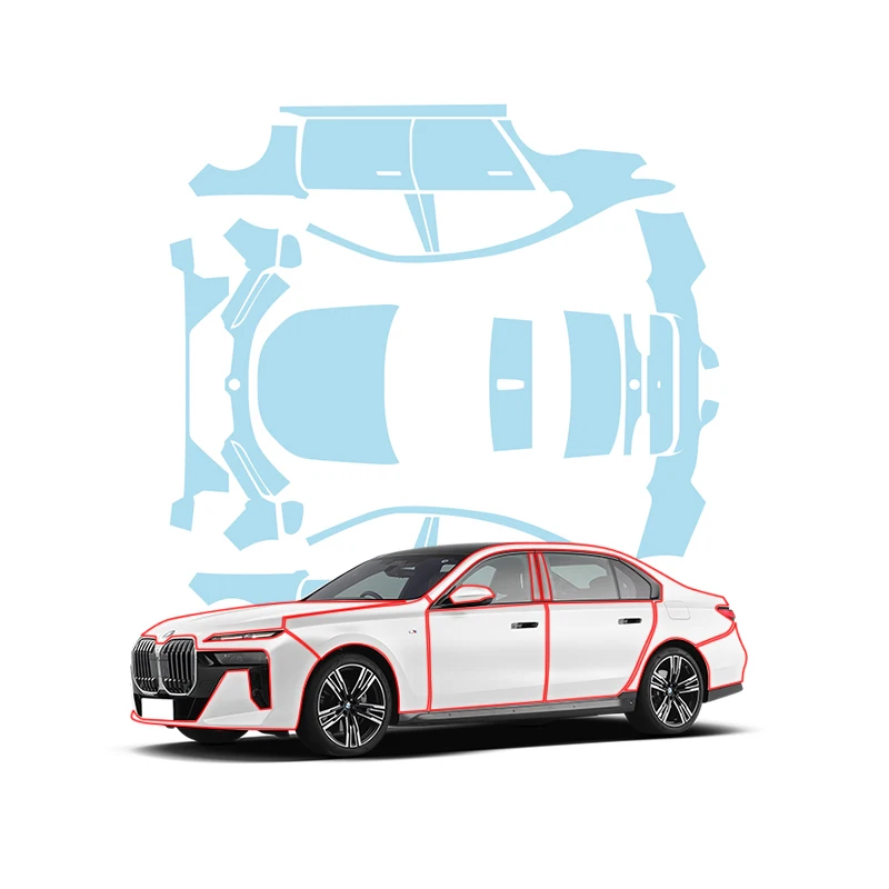 

Подходит для невидимой защитной пленки для автомобильной краски BMW серии 7, импортного ТПУ, прозрачного глянцевого и матового цвета.