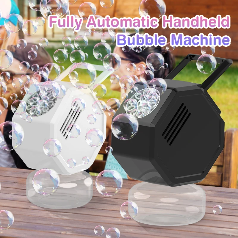 لعبة آلة فقاعات قائمة على الأرض مكونة من 10 فتحات هدية للعطلات لعبة فقاعات خارجية بدون بطارية مياه فقاعية #1