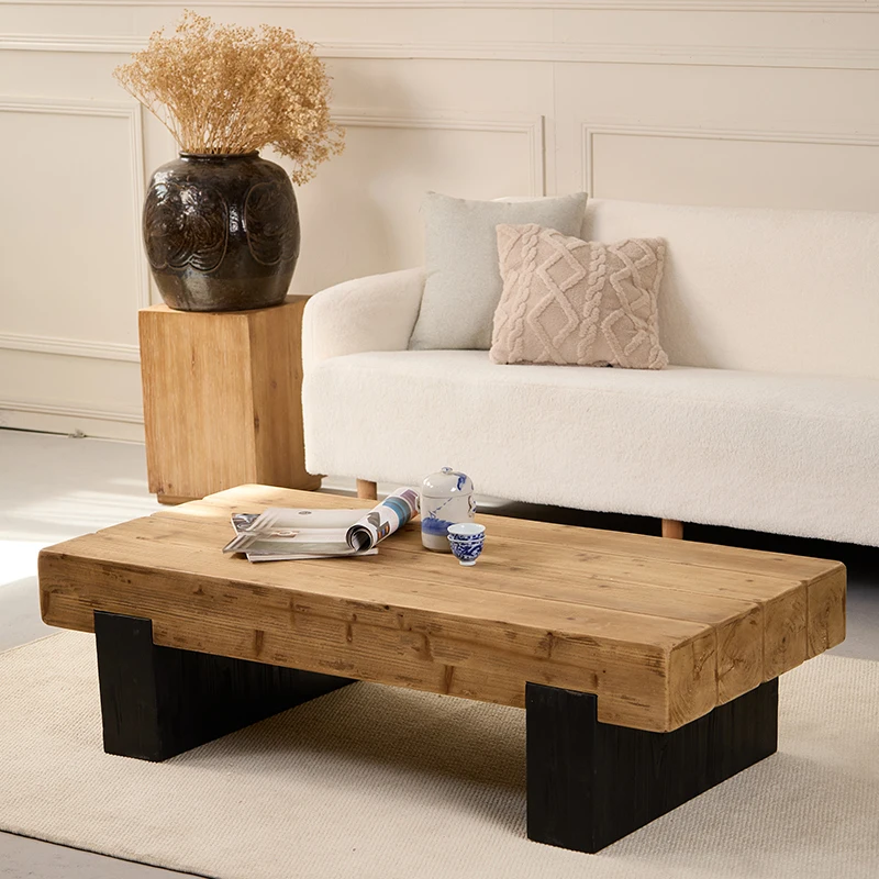 Bild 7: Beweglicher hoher Couchtisch, stehend, Abendessen, Schreiben, Designer-Wohnzimmer, Holz, moderner Beistelltisch, luxuriöser Couchtisch, Wohnmöbel