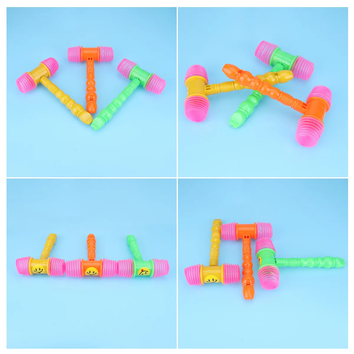 5pcs Baby Kids Music Whistle Sound Hammers Toy Children Educational Toy (Random Color) Baby music Hammer