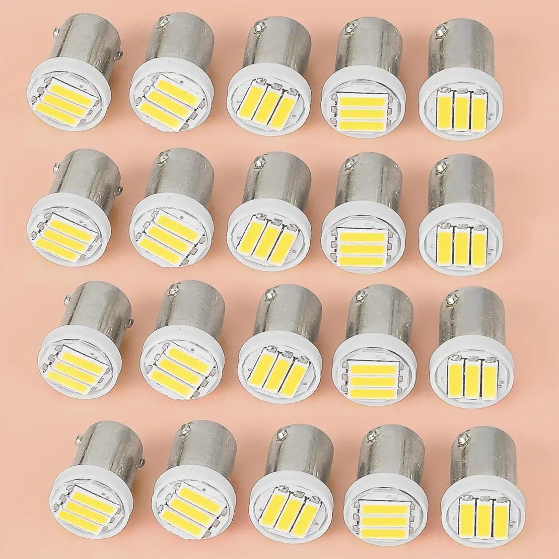 20Pcs 12V White BA9…