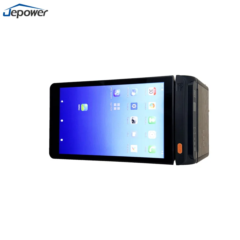 POS Portátil Android 15 de 8 Polegadas com Impressora de 80mm, NFC, Câmera e Bluetooth para Sistema de Pedidos com Código QR em Restaurantes