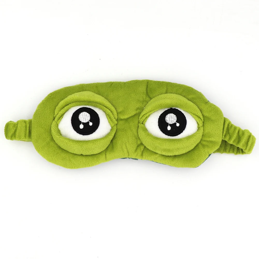 3D Cute Frog Sleep Mask, Light Blocking Blindfold for Sleeping, Soft & Comfortable Unisex Eye Mask, Portable Travel Eye Cover