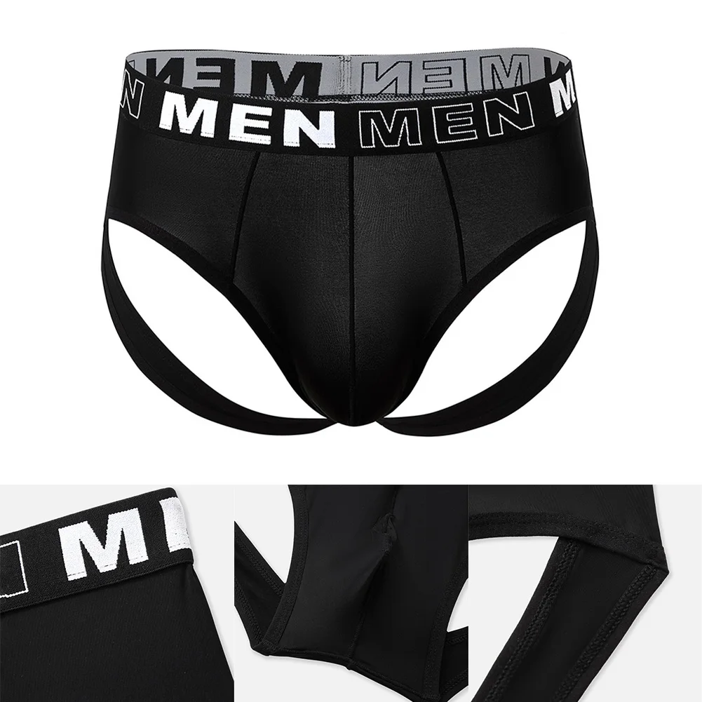 Men Letter Printed Double Ding Briefs Underwear Hip Lifting Soft Sports Panties Comfortable Panties Shorts Underpants S-2XL