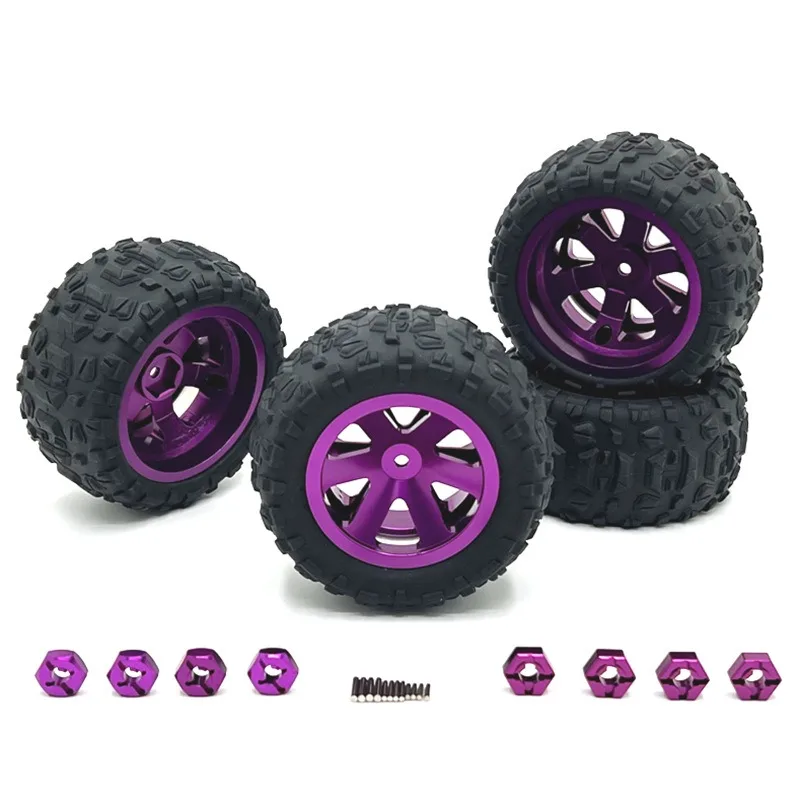 Jantes de metal de 86 mm, rodas de rally para MJX 16207 08-09-10 14210 WLtoys 1/16 A959 144001   10 1/12 124017 -18-19