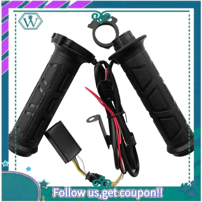 

AA92-2PCS Electric Hot Grips 12V Handle Warmer 22Mm Adjustable Temperature Motorcycle Accessories