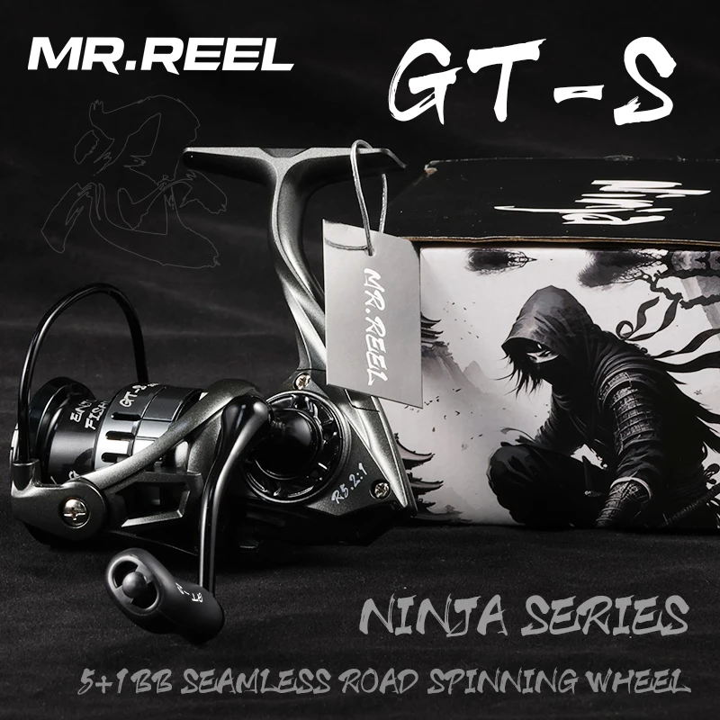 MR. REEL Fishing Reel 5+1BB 1500/2000/2500 Series 5.2:1 Gear Ratio Saltwater Spinning Wheel