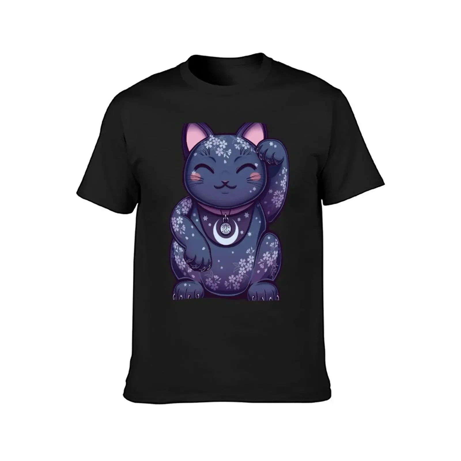 Hanami Maneki Neko: Ren T-Shirt tees shirts graphic tees clothes for men