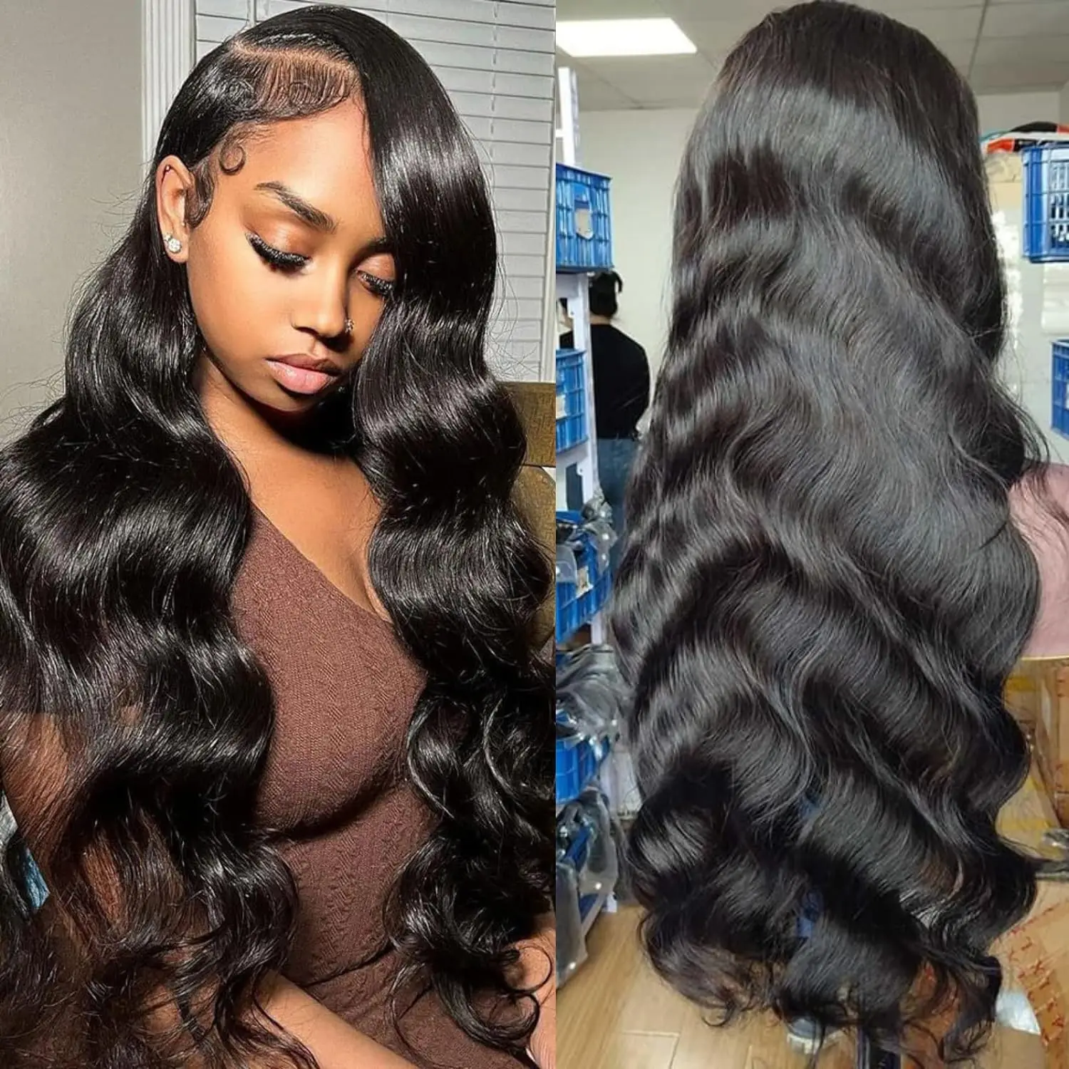 Hd Human Hair Lace Frontal Wigs 13x6 13x4 Body Wave Transparent Lace Front Human Hair Wigs For Women Pre Plucked Remy Hair