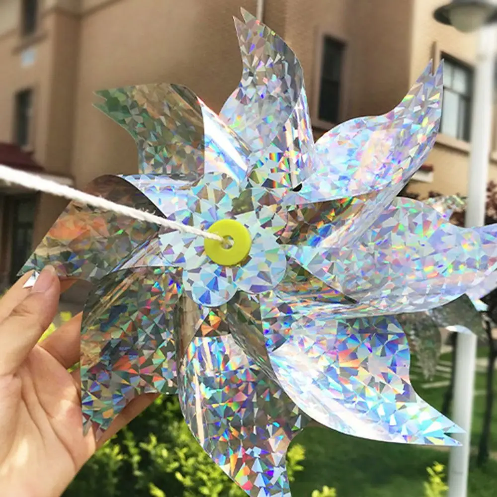 Anti Vogels Vogelafstotende Windmolen Boomgaard Bescherming Kleurrijke Reflecterende Windmolen Tuin Decor Wind Spinners Vogel Repeller