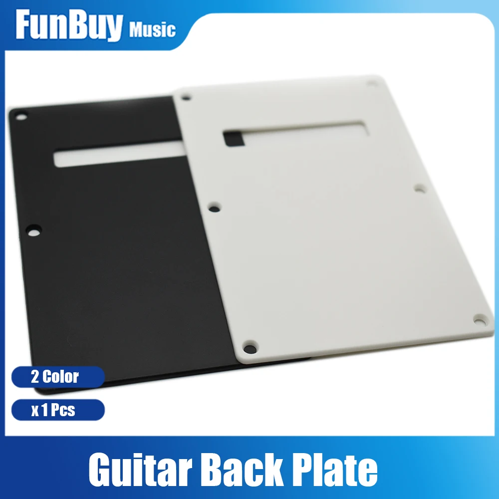 Electric Guitar Pickguard PVC Cover Back Plate Back Plate 1Ply for FD ST Modern Style Electric Guitar with Screw Black White