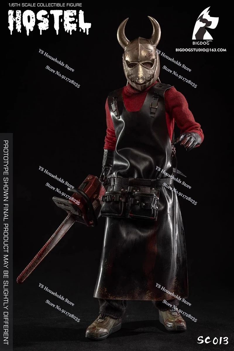 BIGDOG STUDIO SC013 1/6 Collectible Chainsaw Hostel Action Figure Bloeden Hand Voet Model Vervanging 12 "Man Soldaat Model