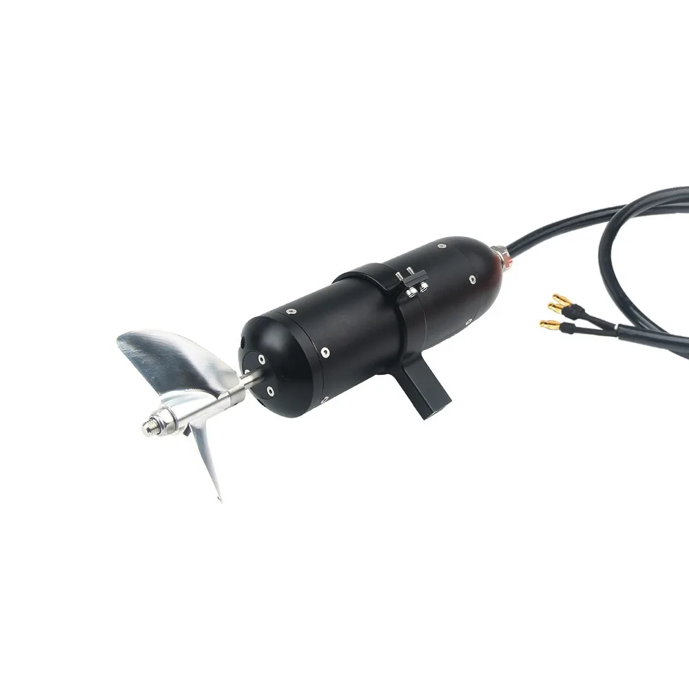 KYU-100 de FATJAY: propulsor submarino impermeable 11,5 KG de empuje 10000 rpm 24 V Motor sin escobillas ESC incorporado para embarcaciones RC