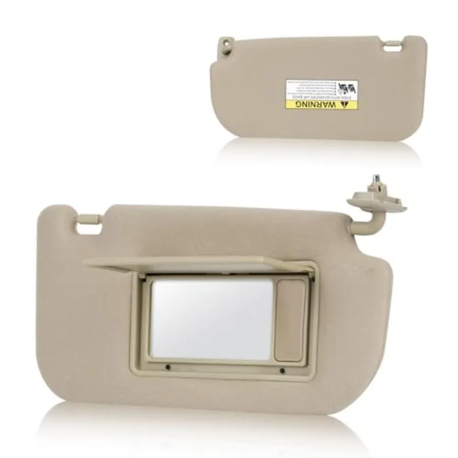 

Right Passenger Side Sun Visor Without Light Fit for KIA Sportage 2005 2006 2007 2008 2009 2010 Replaces for 85201-1F090EZ Beig