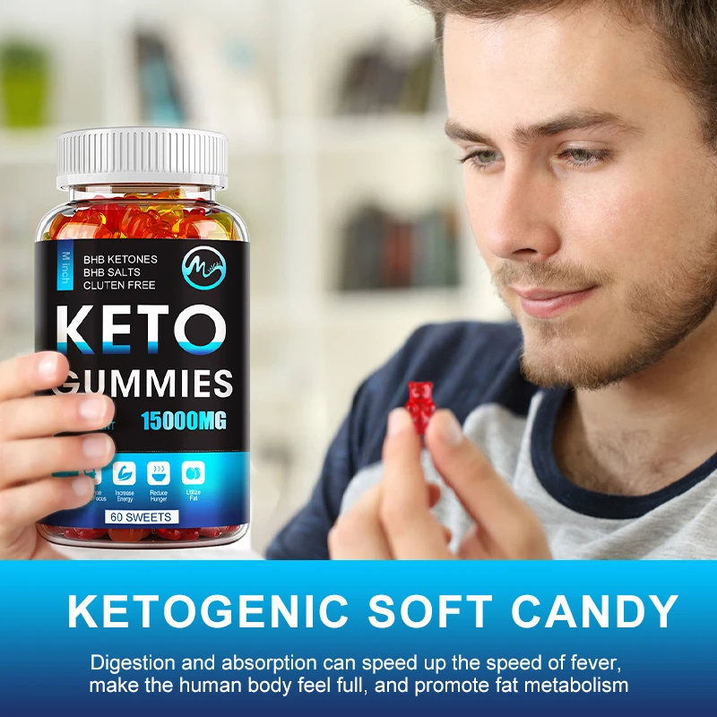 Minch 60 Counts Slimming Keto Gummies Ketone Fat Burner Bear Sweet For Men Women Natural Boosted Energy Ketogenic Diet At Body