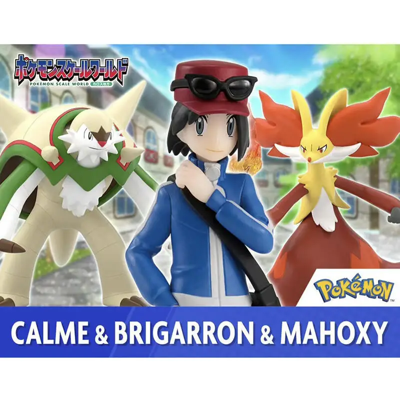 

Оригинальная фигурка Bandai Pokemon в масштабе 1/20, регион Калос, Калем, Дельфокс, Чеснаут, XY, аниме-фигурка, модель, игрушка, подарок