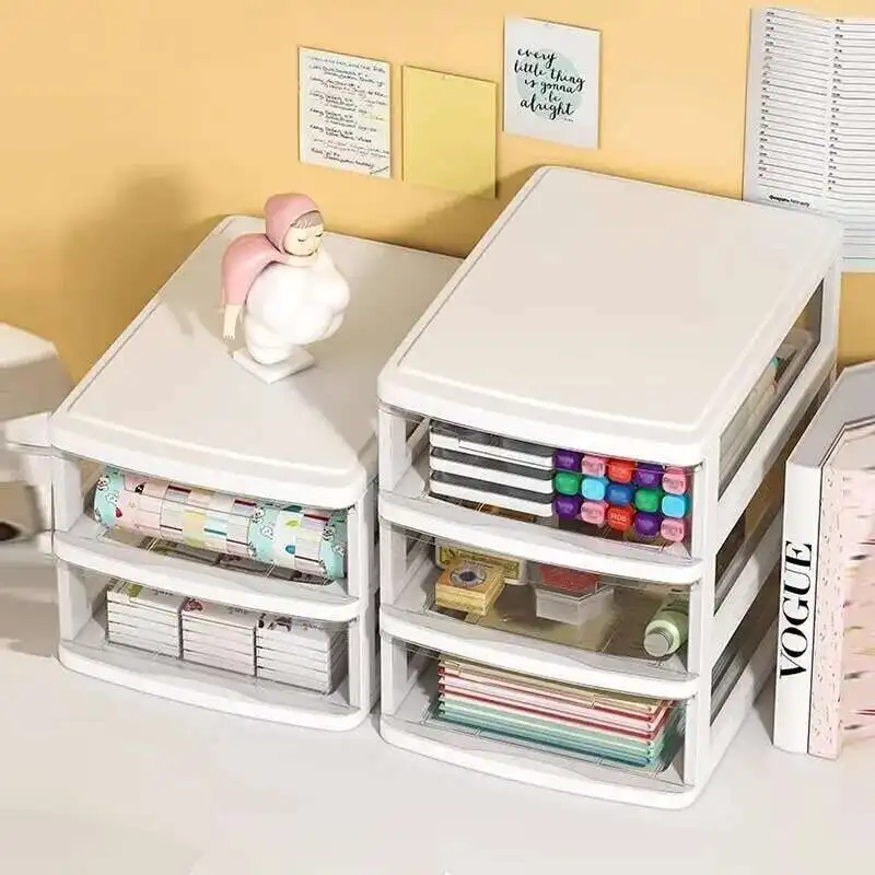 

Desk Storage Box Desktop Storage Box Drawer Type Storage Cabinet Office Cosmetics Box Stationery Debris Storage Rack