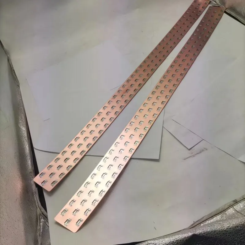 WELLGO 21700 Copper Bus Bar 3P 0.3mm Straight Row Or Dislocation Sort Length 800mm Cutting And Welding Copper Nickel Bars