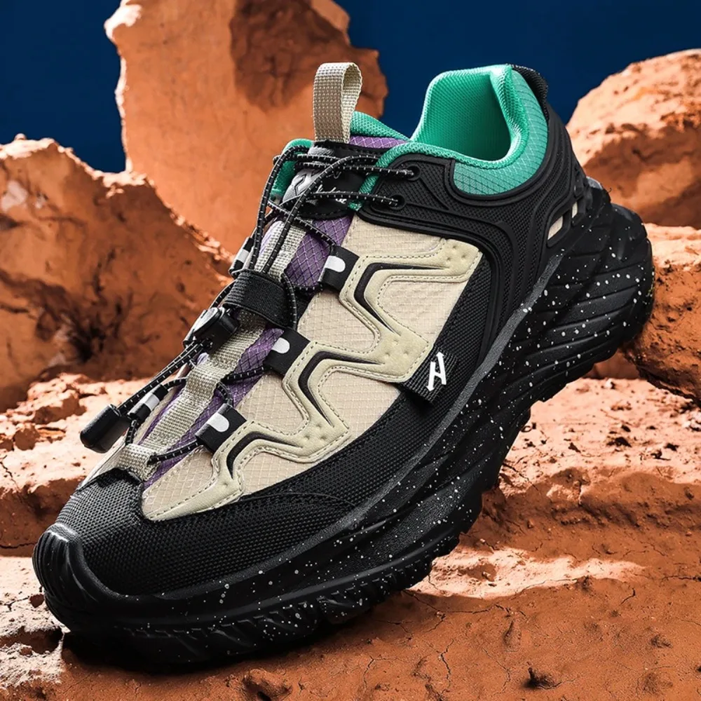 

New Men Outdoor Sports Shoes Trail Running Hiking Boots Anti-slip Wear-resistant Lightweight Camping Trekking Sneakers Plus Size