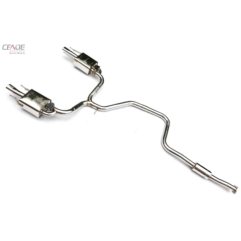 Premium CENDE Mirror Polished Silver Chevrolet Malibu XL SS304 Exhaust Pipe Car Racing Tuning System Power Enhancement Parts Kit