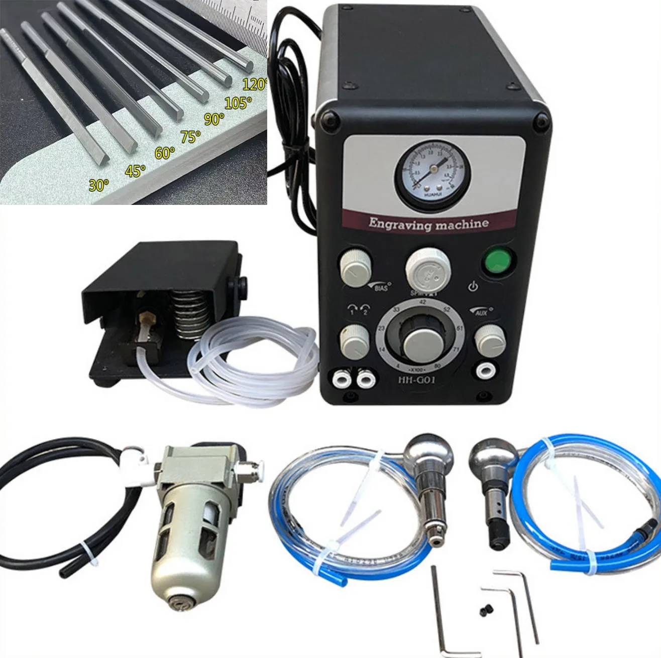 آلة نقش المجوهرات الهوائية سميث غرافر القبضات 0-8000 السكتات الدماغية طقم أدوات المجوهرات لأعمال النقش الدقيق