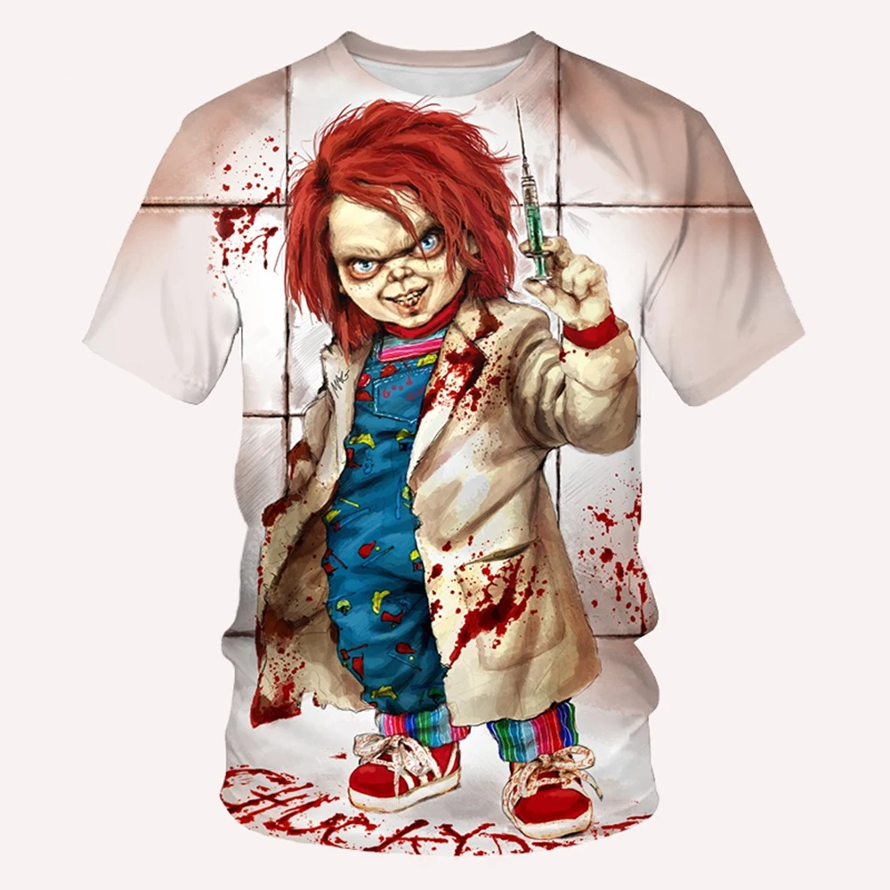 Summer novel and personalized 3D printed movie themed printed pattern neutral casual comfortable short sleeved T-shirt image 3