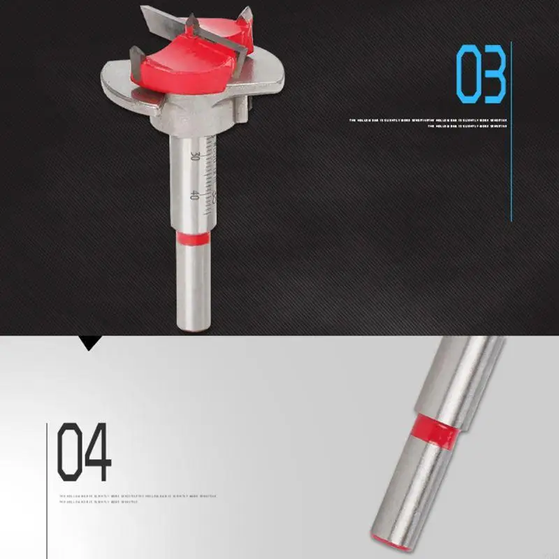 97QD mejorado 35 mm acero Posicionamiento perforación Bit Bit Hool Woodworking Herramienta
