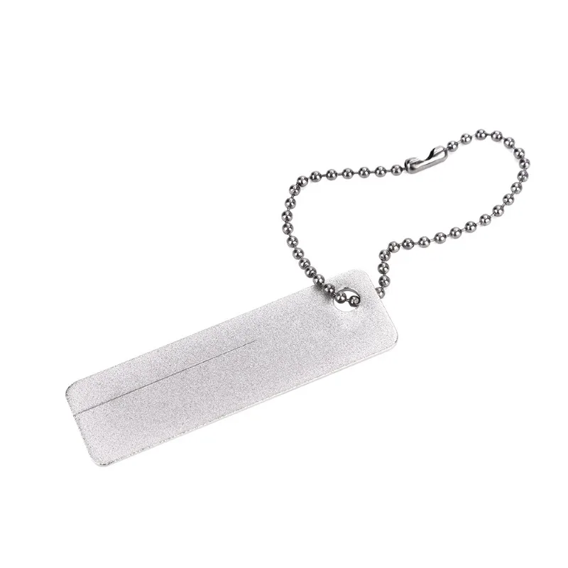 Afilador de amoladora de archivos de anzuelo de bolsillo para exteriores con llavero