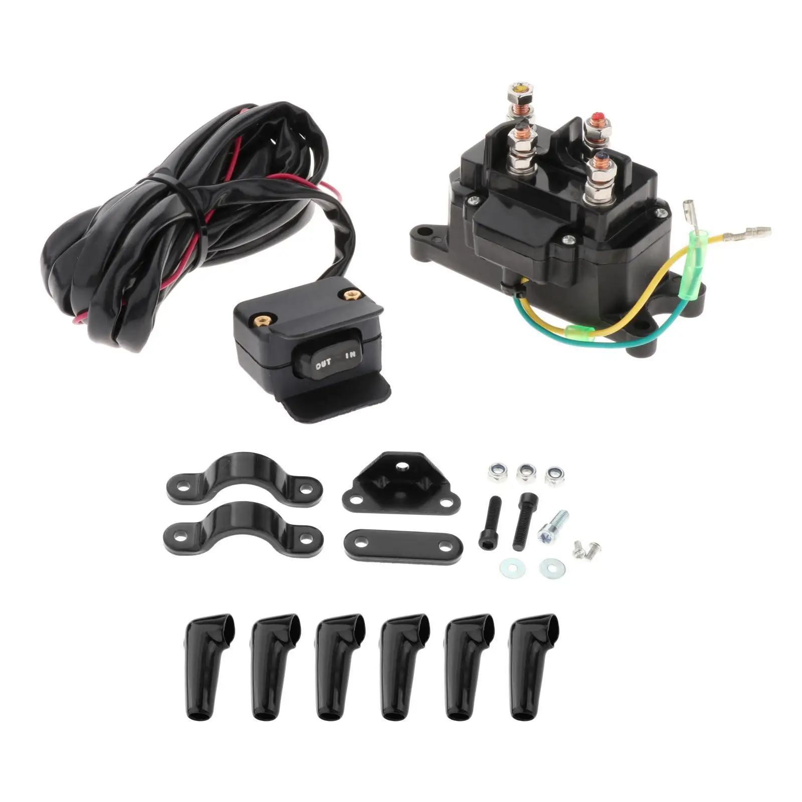 12V Winch Contactor Heavy Duty 2875714 63070 62135 74900 70715 Connectors Fit for ATV Car Jeep Replacement Accessories Mini