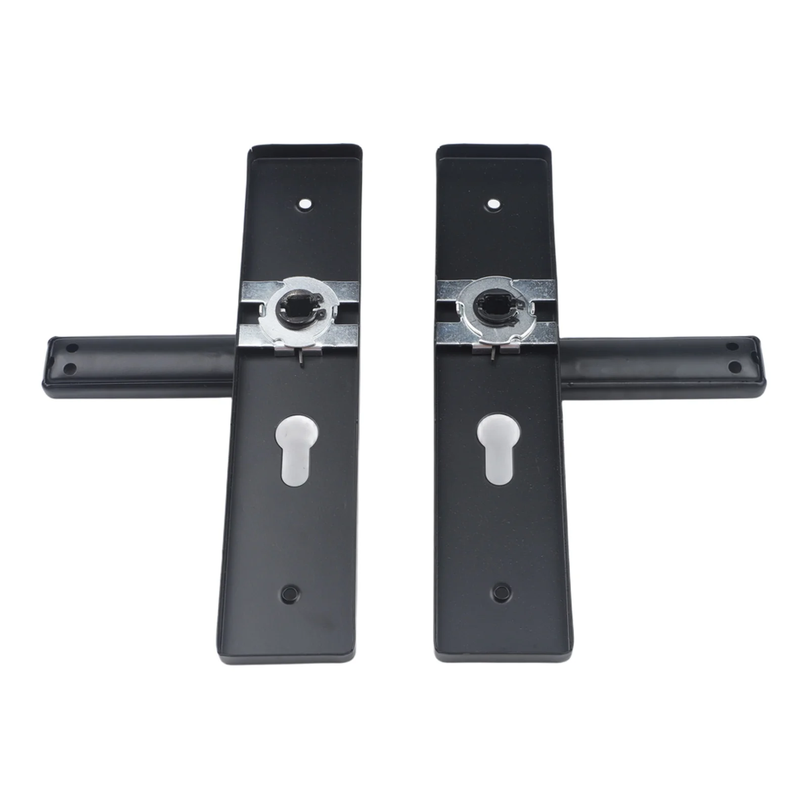 Quiet Door Lock Silent Bearing Lock Set Peaceful Environment Versatile Compatibility Stylish Black Finish Easy Installation