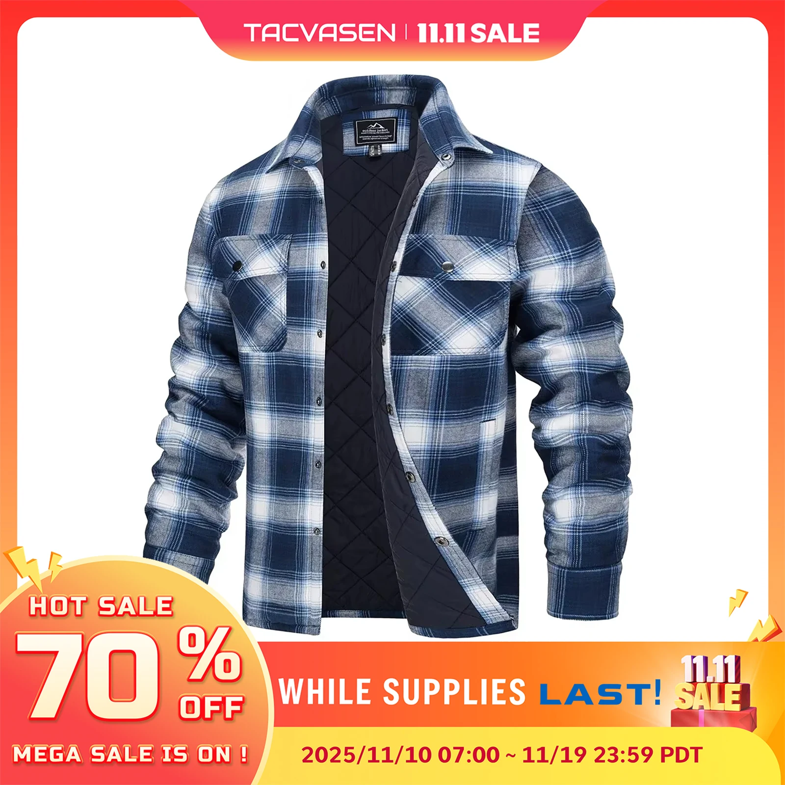 Tacvasen Men’s Flannel Shirt Jacket Quilted Lined Long Sleeve Button Down: Real-World Performance Tested