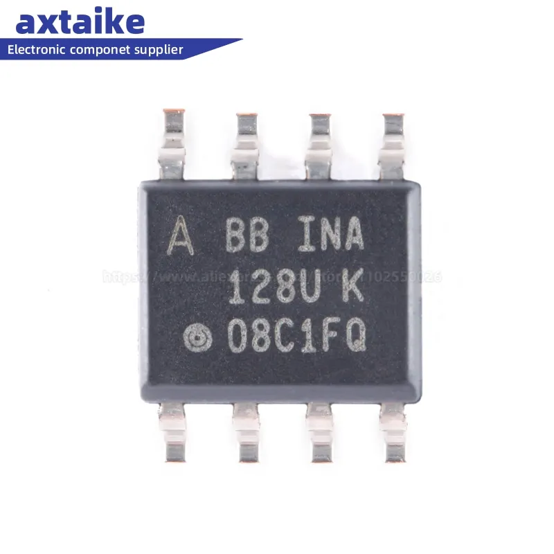 

5PCS 128U INA128 INA128U INA128UA SOIC-8 SMD Low-power Precision Instrument Amplifier IC