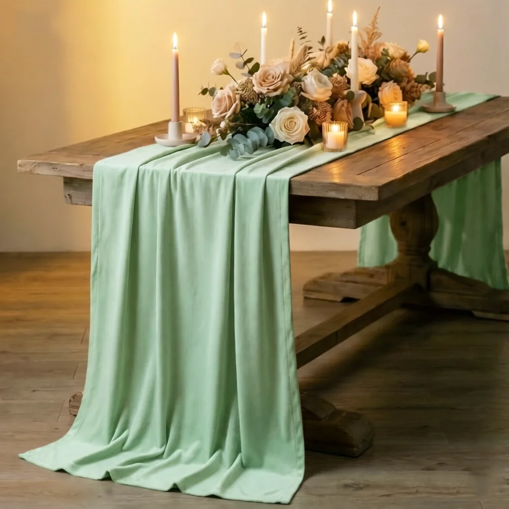 Luxurious Velvet Table Runner Wedding Reception Decorations Soft Velvet Fabric Table Linen Overlay Christmas Party Home Decor