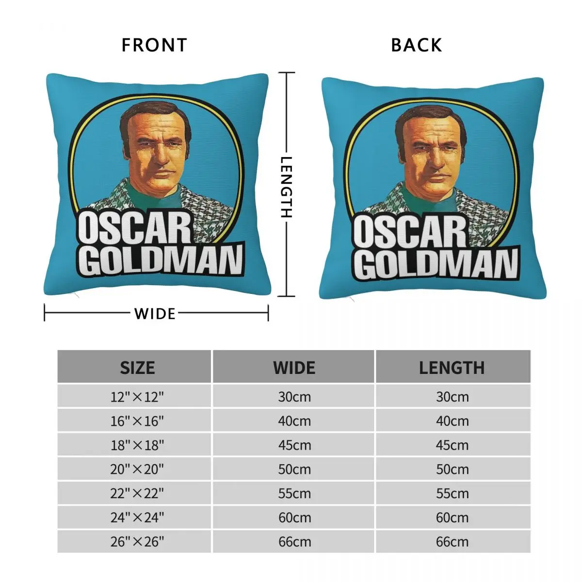 Bionic Woman Tv Oscar Goldman Square Pillowcase Polyester Linen Velvet Creative Zip Decor Home Cushion Cover 45x45