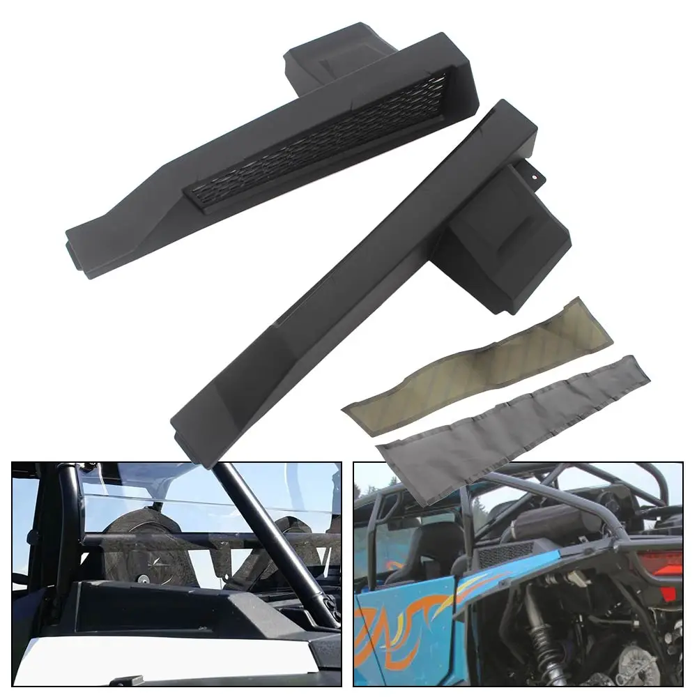 UTV Side Vent Covers Air Intake Grill Bezel Kit ABS Plastic Fit For Polaris RZR XP XP4 Turbo 2016 # 2206649 #2880123 Accessories