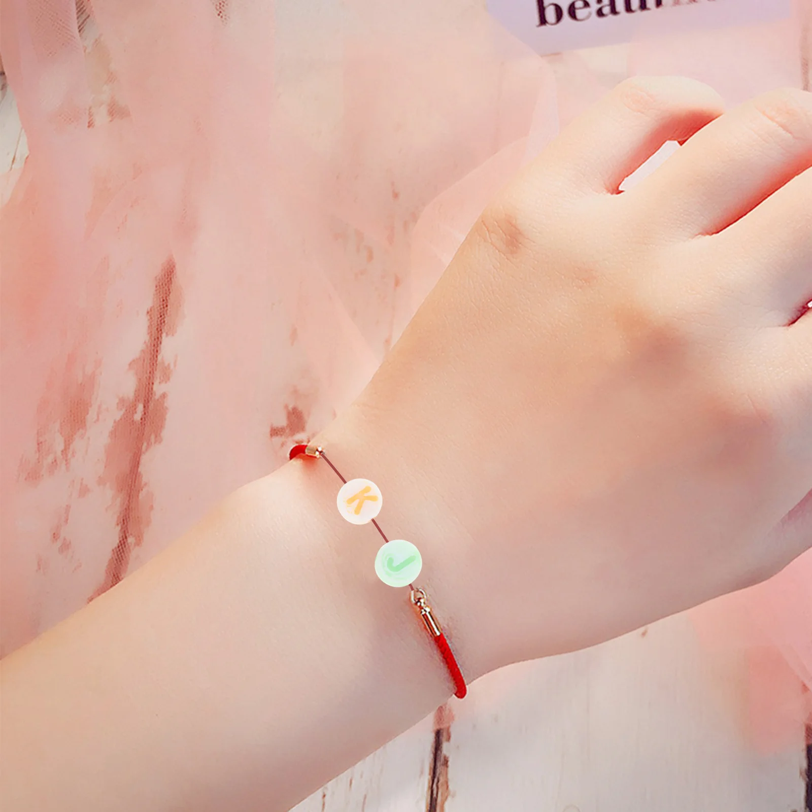 200 peças contas de letras redondas 7mm de diâmetro multicolorido acrílico dupla face esculpida espaçadores do alfabeto para artesanato de joias diy