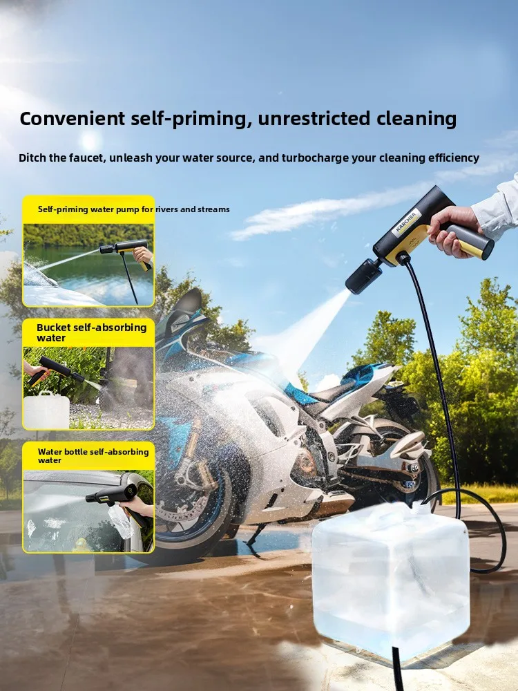 Karcher KHB Air Cordless Car Wash Gun Portable High Pressure Washer with Lithium Battery Handheld Cleaning Tool