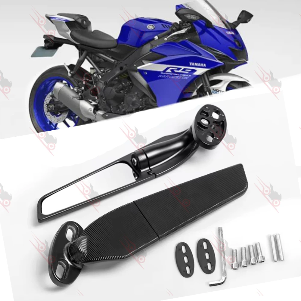 Motorrad-Außenspiegel Verstellbarer Drehbarer Rückspiegel aus Aluminiumlegierung Universeller Motorrad-Seitenspiegel