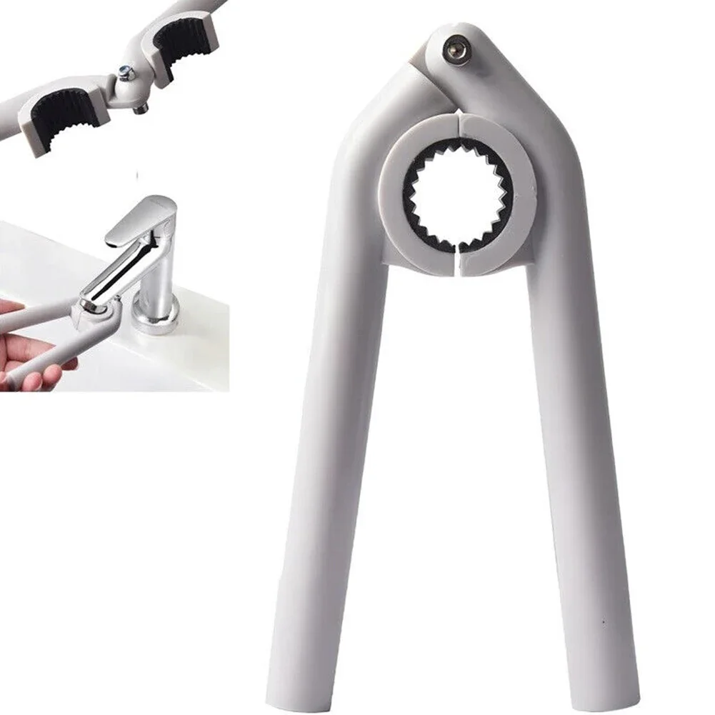 Wrench Aerator Wrench Reinforced Screw Connection Sturdy Faucet Aerator Wrench Versatile Use White About 15*8 Cm