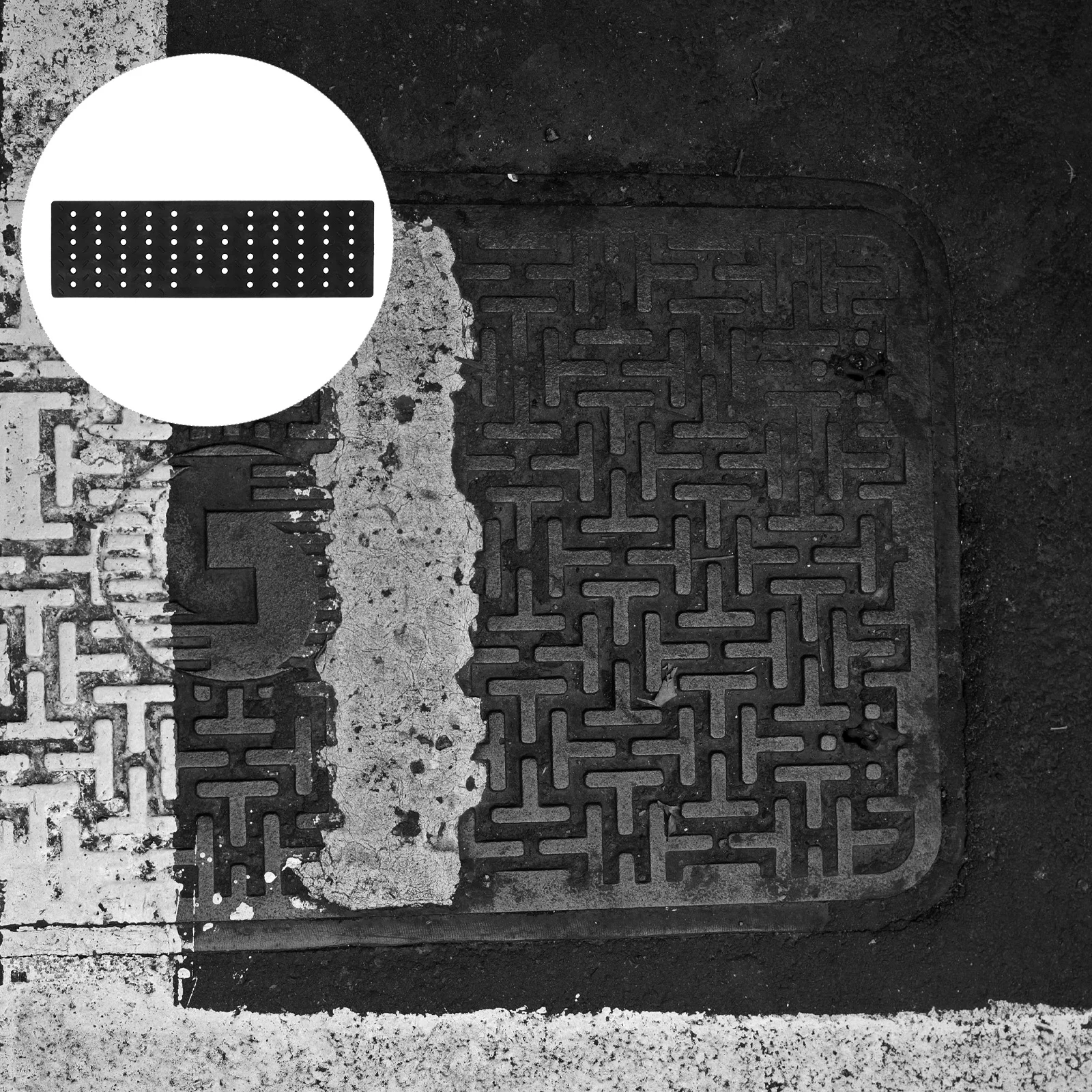 

AntiSlip GutterCover DrainChannel Grate KitchenSewer TrenchCover Black NonSlip ReplacementGrate SturdyDrainage