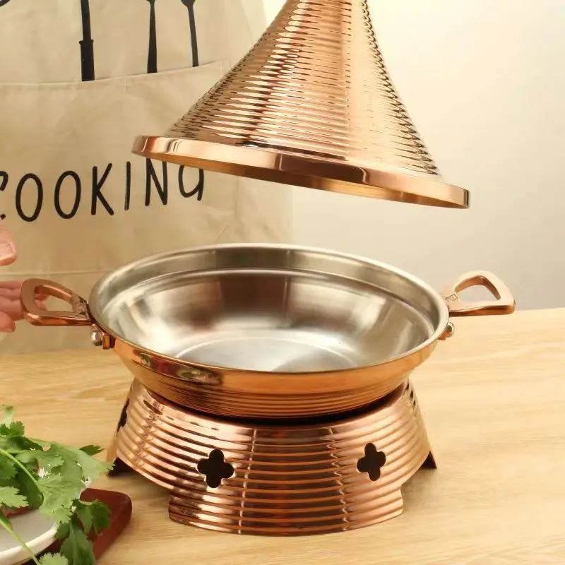 Stainless Steel Tagine Soup Pot Hot Pot Тажин  Tajin Тажин Тажин Чегунный Садж  Горшочек Для Запекания  Чегунный Садж горшочек