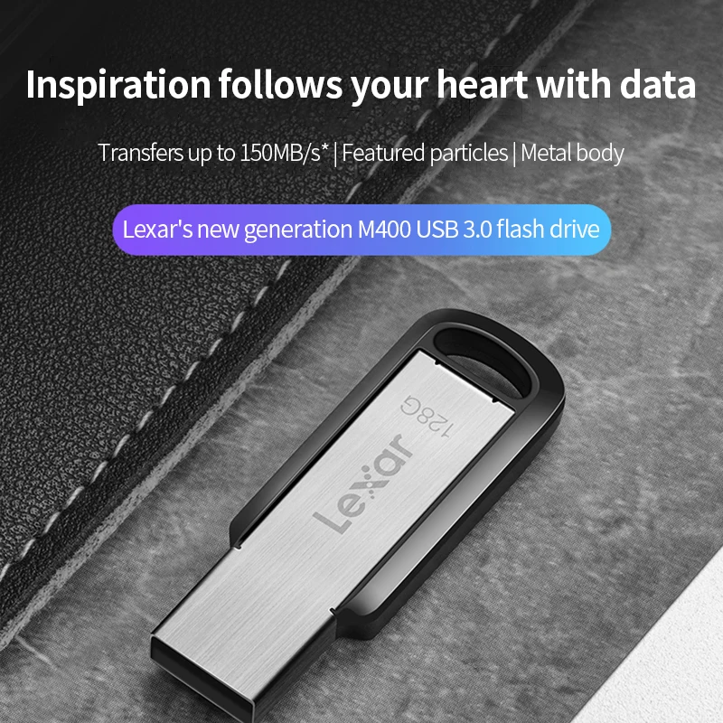Lexar M400 USB Flash Drive Original  32GB 64GB 128GB  256GB Up To 150MB/s Jumpdrive Encrypted U Stick for Desktop image 3