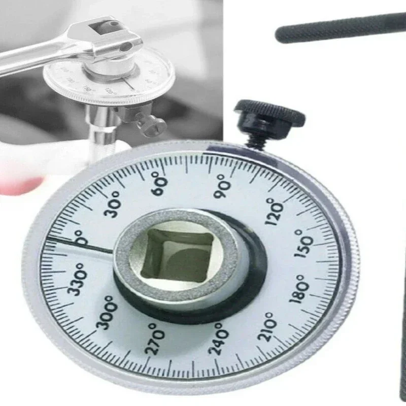 1/2 Inch Drive Torque Angle Gauge 360 Degree Rotation Wrench Hand Tool Automotive Measuring Meter 1Pc Precision Engineered Durable Accurate Reading Easy To Use Professional Grade Mechanic Essential